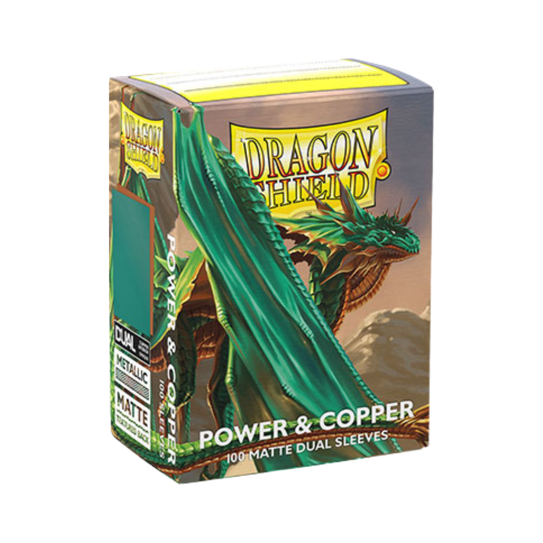 Dragon Shield Sleeves:Standard DUAL- Matte Power & Copper (100ct.)