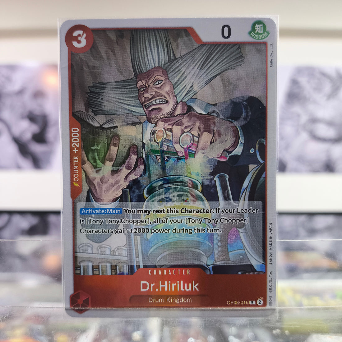 Dr. Hiriluk OP08/016 Single One Piece TCG