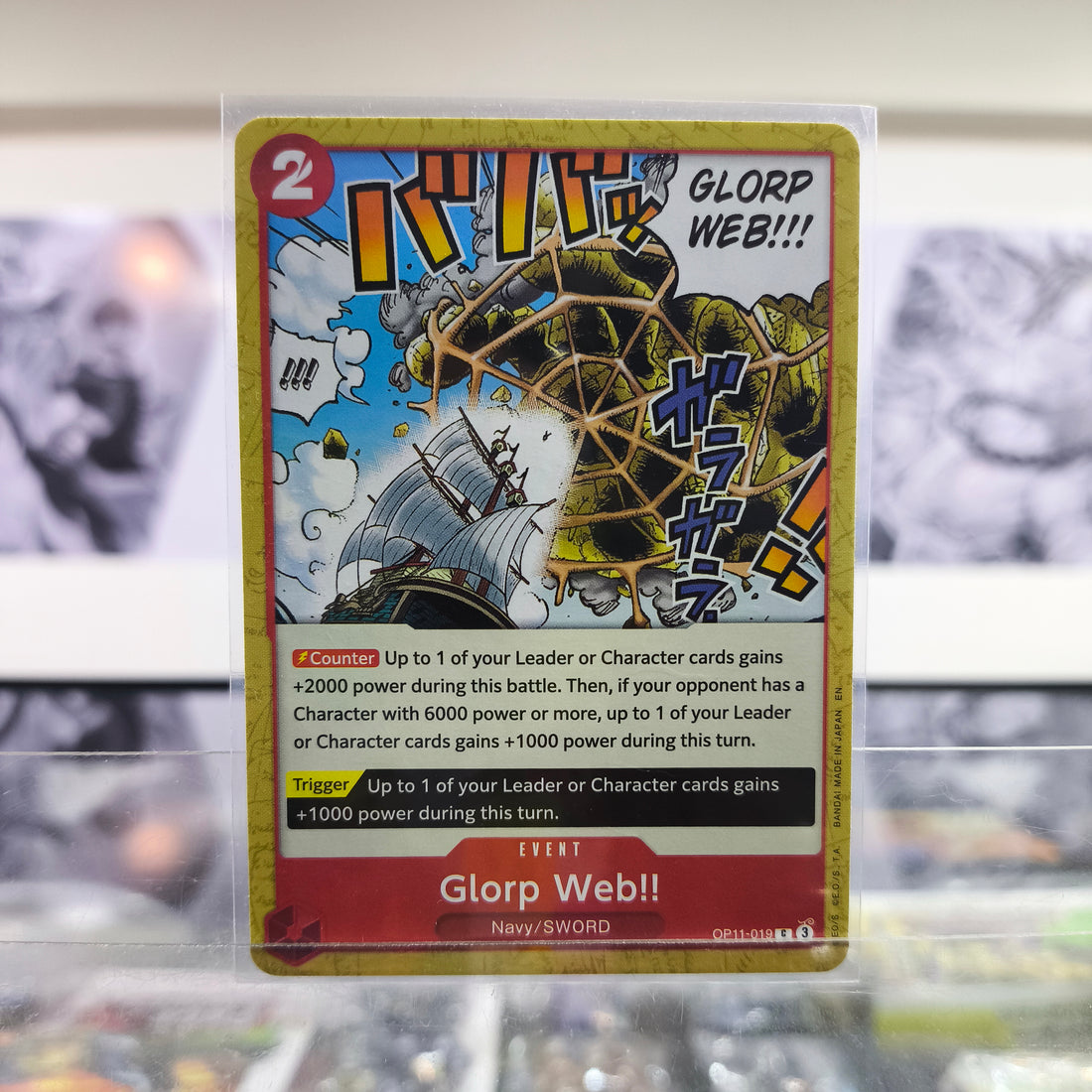 Glorp Web!! OP11/019 Single One Piece TCG