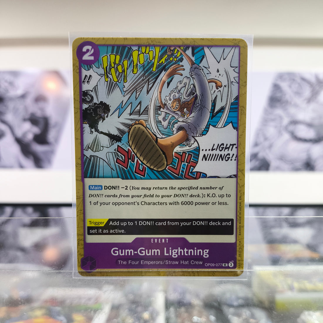 Gum-Gum Lightning OP09/077 Single One Piece TCG