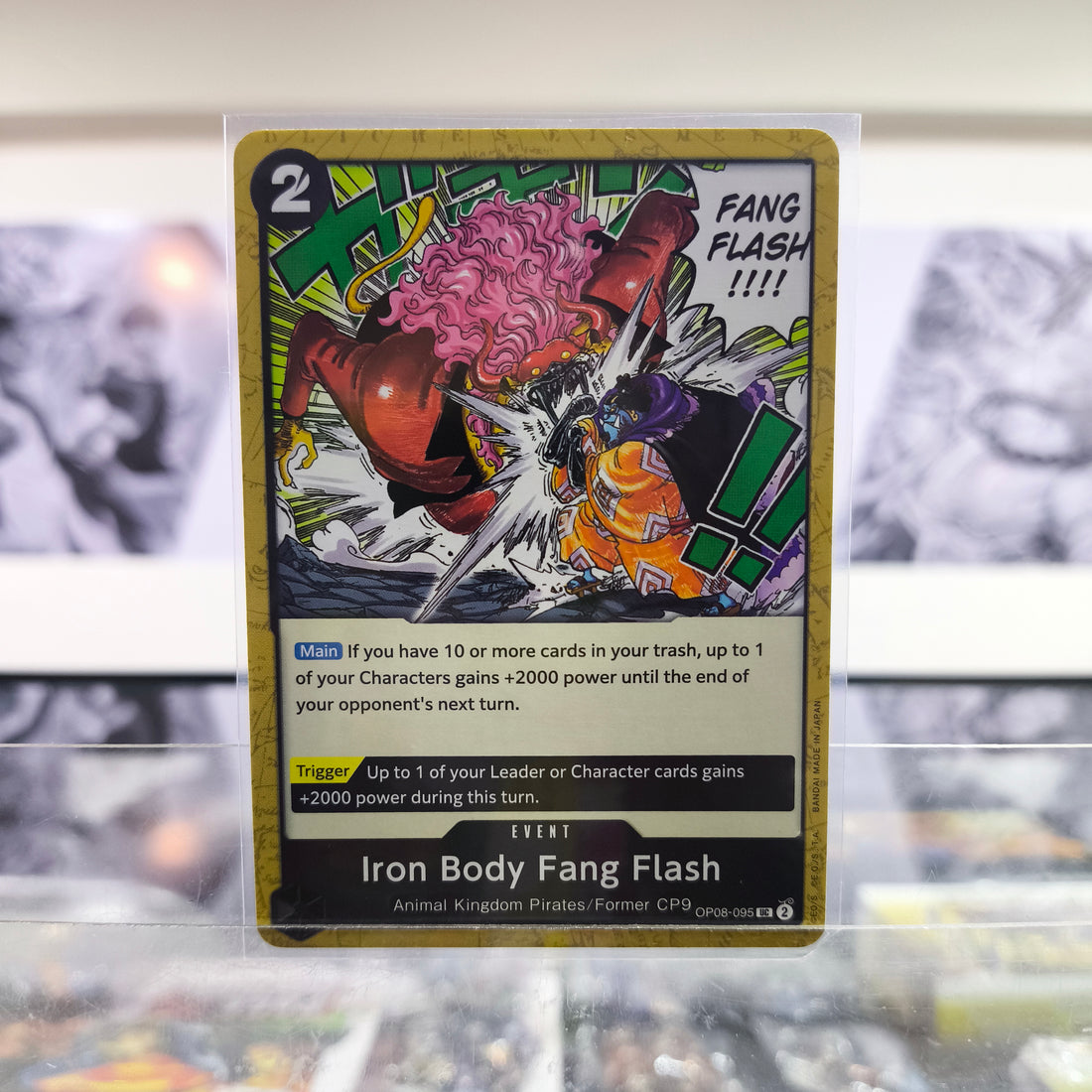 Iron Body Fang Flash OP08/095 Single One Piece TCG