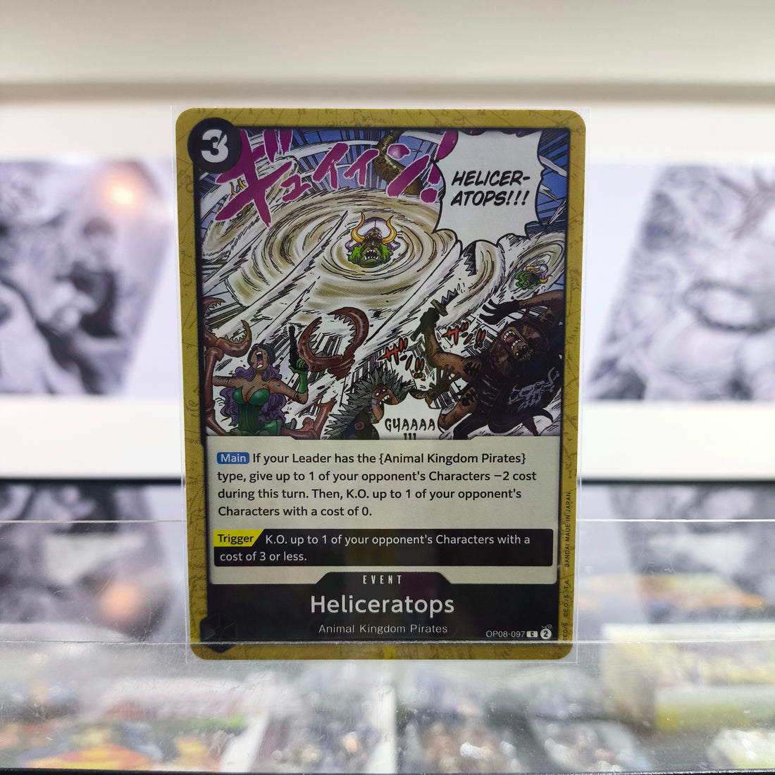 Heliceratops OP08/097 Single One Piece TCG