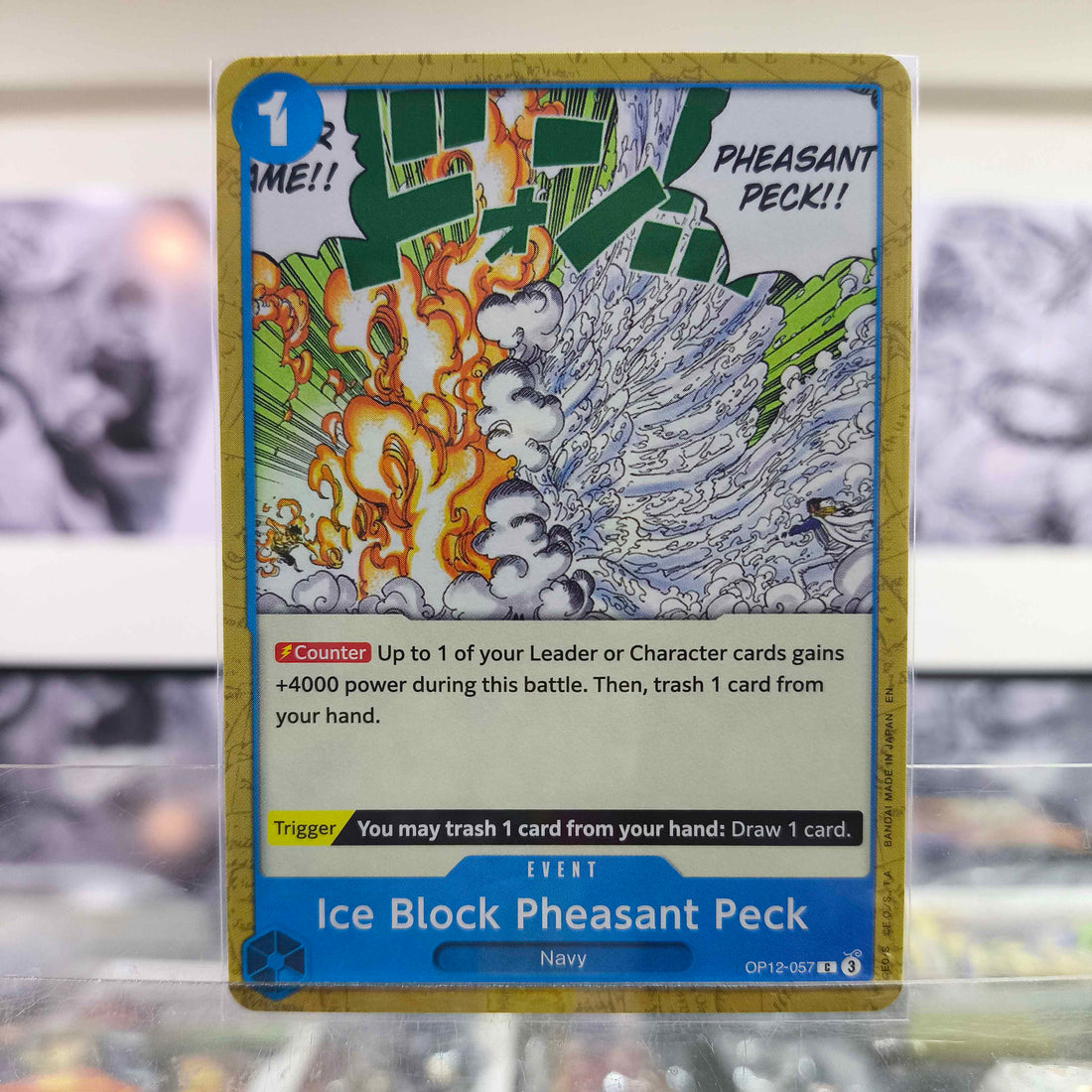 Ice Block Pheasant Peck OP12/057 Single One Piece TCG