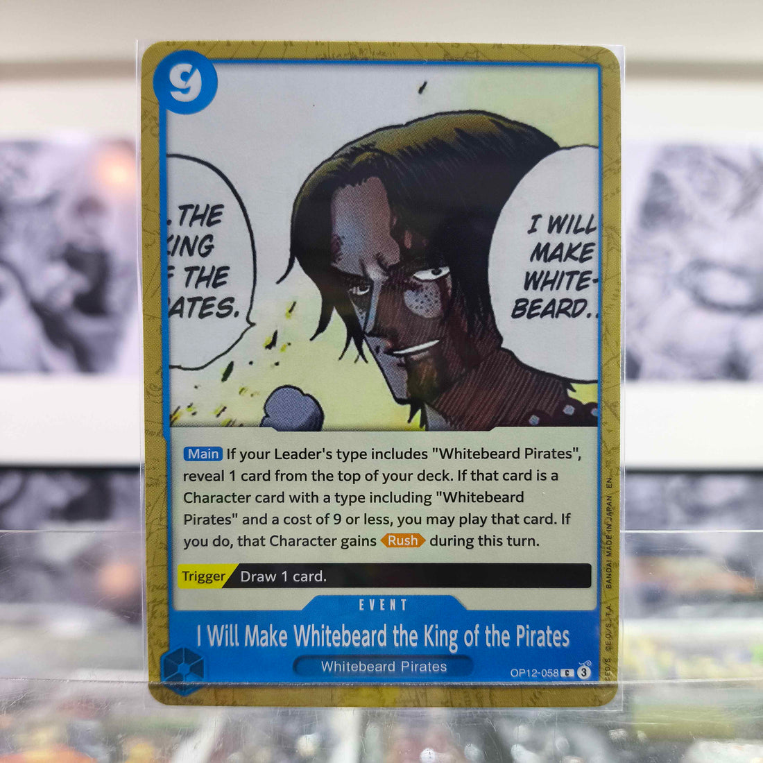 I will make Whitebeard the King of the Pirates OP12/058 Single One Piece TCG