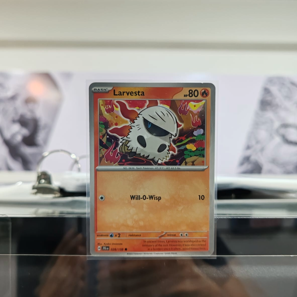 Larvesta JTG 028/159 Single Pokémon TCG