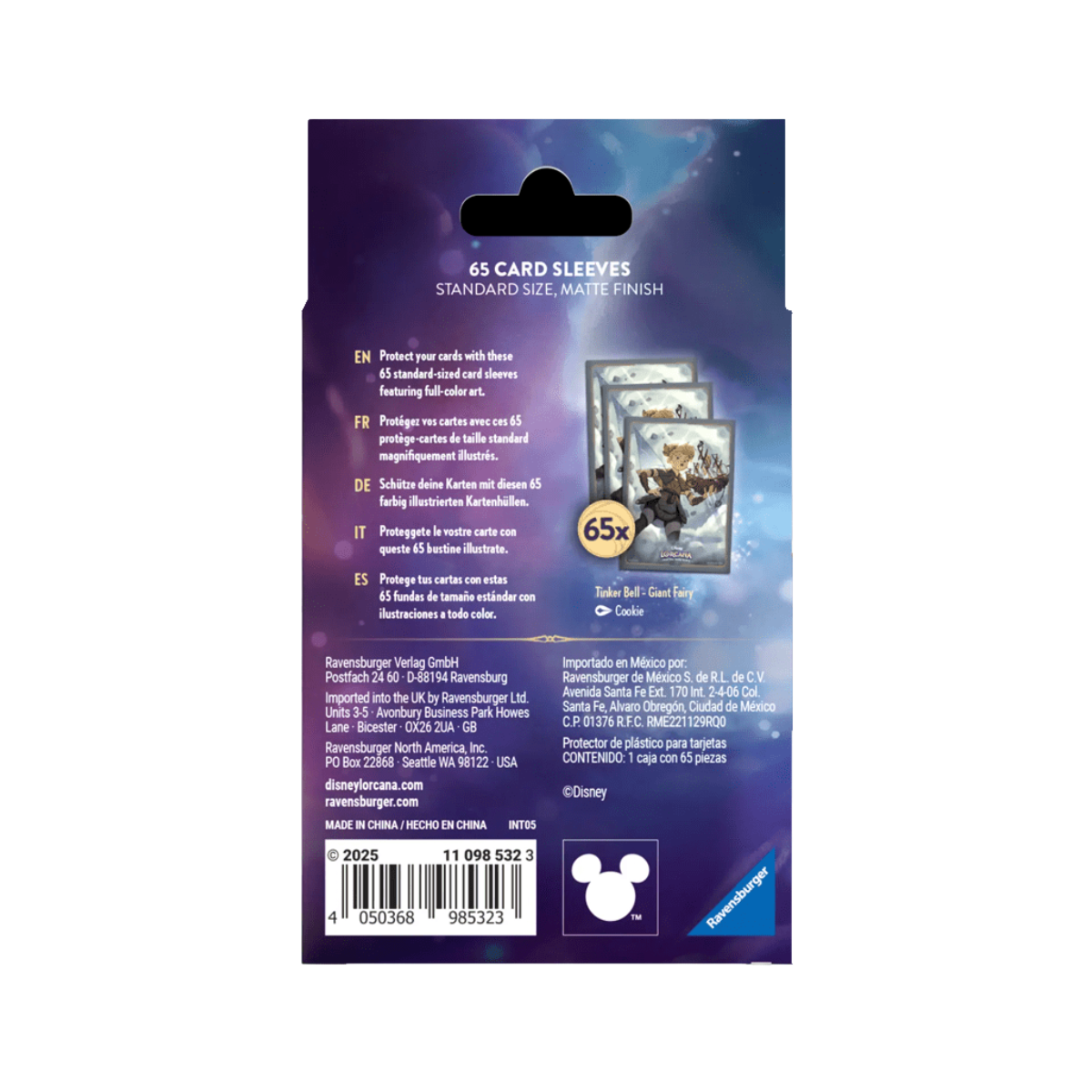 Lorcana: Reign Of Jafar - Card Sleeves B Tinker Bell