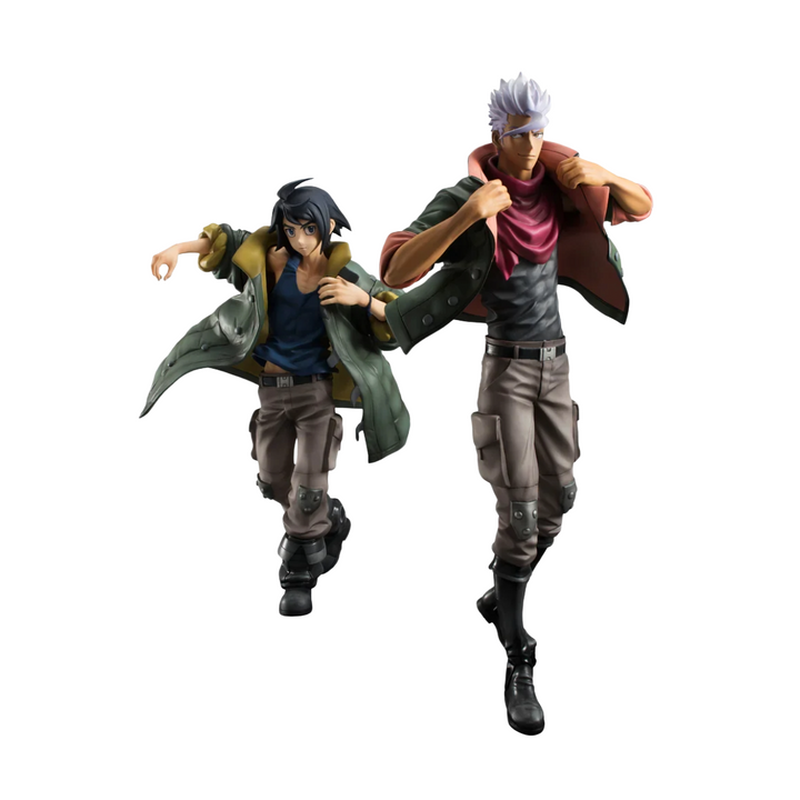 PREVENTA Megahouse Figures Gem Series: Mobile Suit Gundam Iron Blooded Orphans - Mikazuki Augus & Orga Itsuka 2 Pack