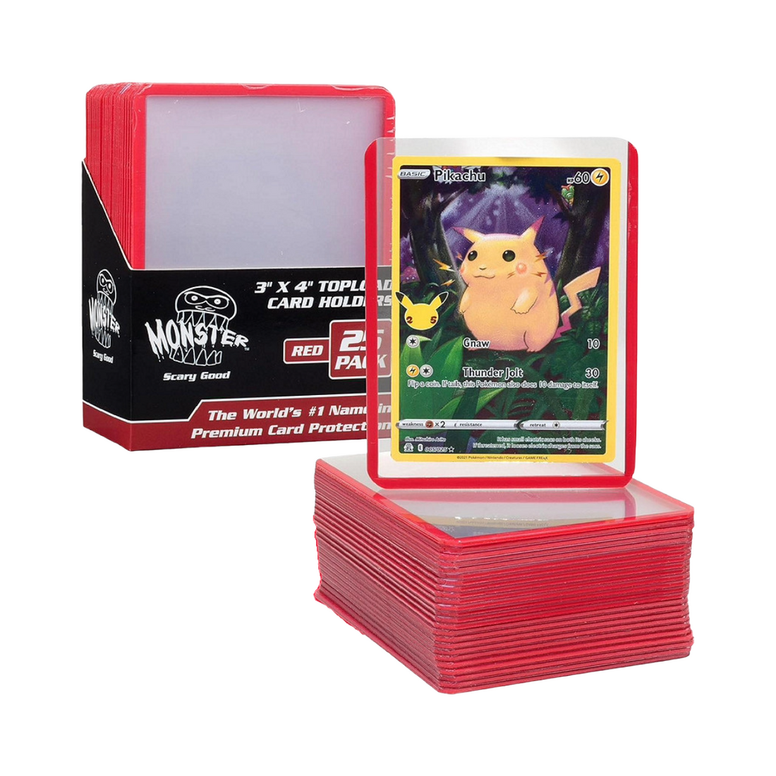 Monster Clear Top Loader for TCG 3x4 - 25