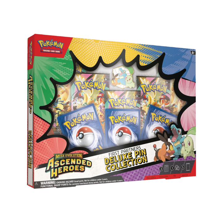 PREVENTA Pokémon Ascended Heroes First Partners Deluxe Pin Collection ING