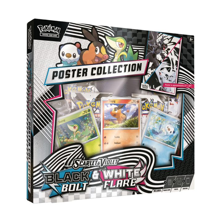 Pokemon Tcg Black Bolt & White Flare Poster Collection Inglés