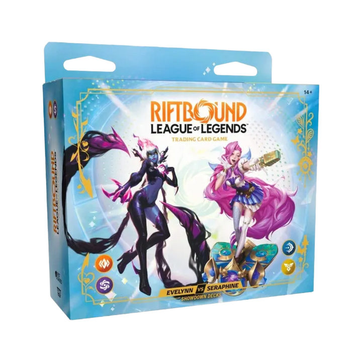 Riftbound TCG: Set 05- Radiance-Showdown Deck Display- Evelynn vs Seraphine Preventa confirmada