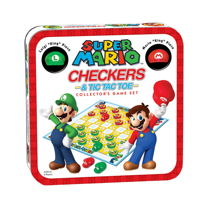 Super Mario Bros™ Checkers & Tic-Tac-Toe Collector's Edition (Tin) - English