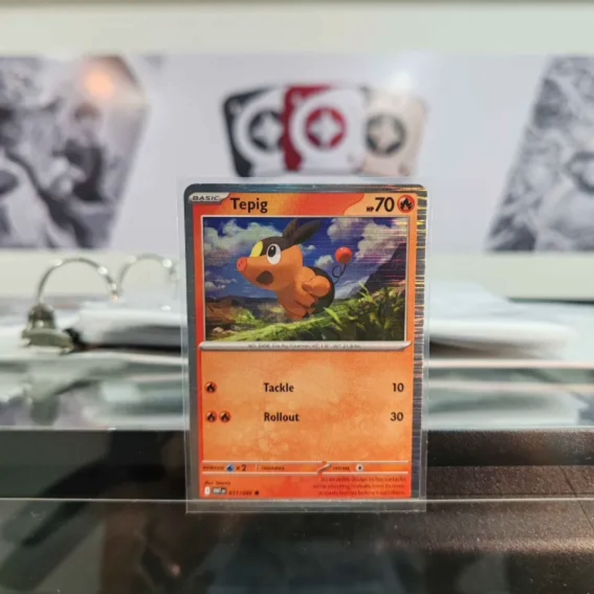 Tepig WHT 011/086 Single Holo Pokémon TCG