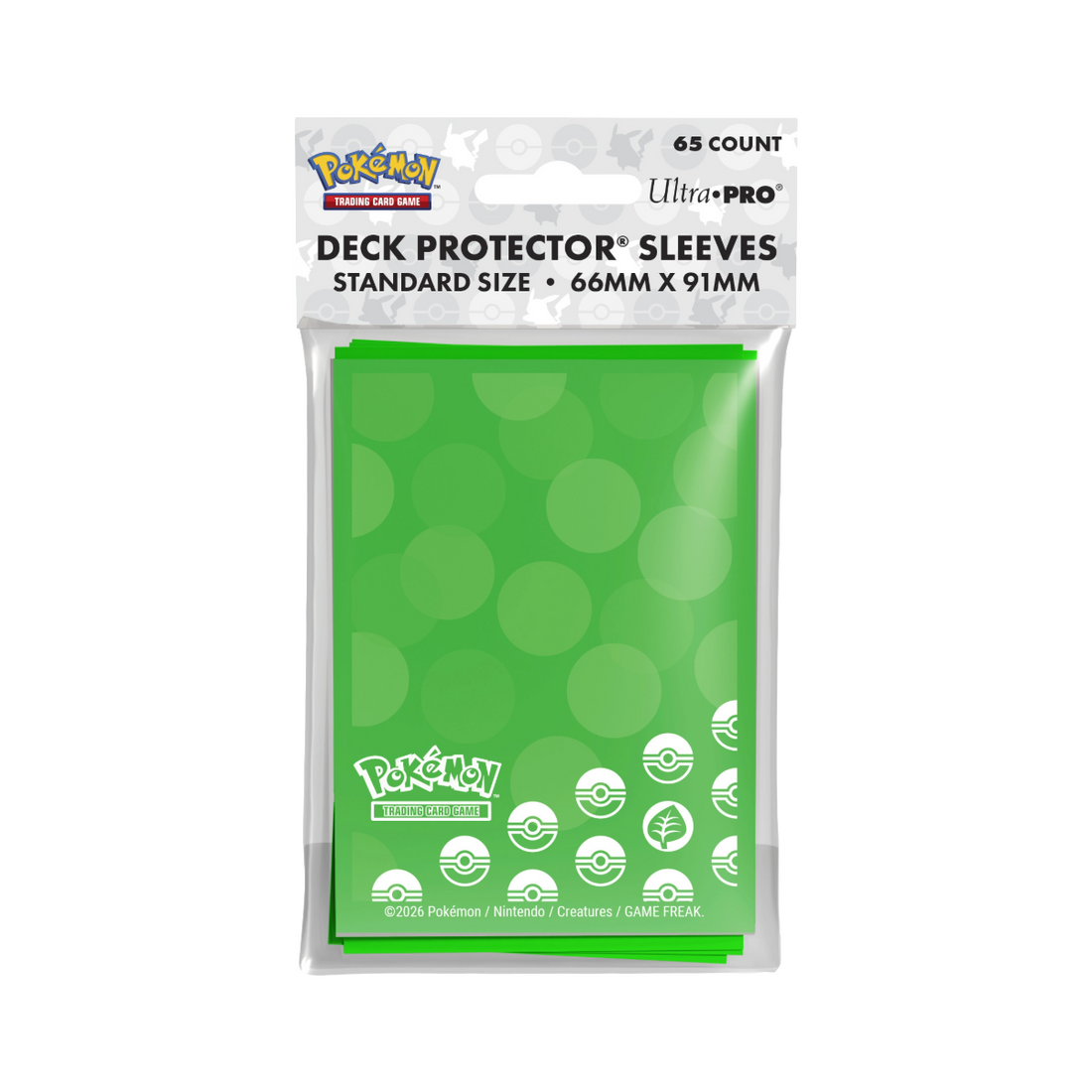 Ultra Pro Energy - Grass Type 65ct Deck Protector Sleeves for Pokémon