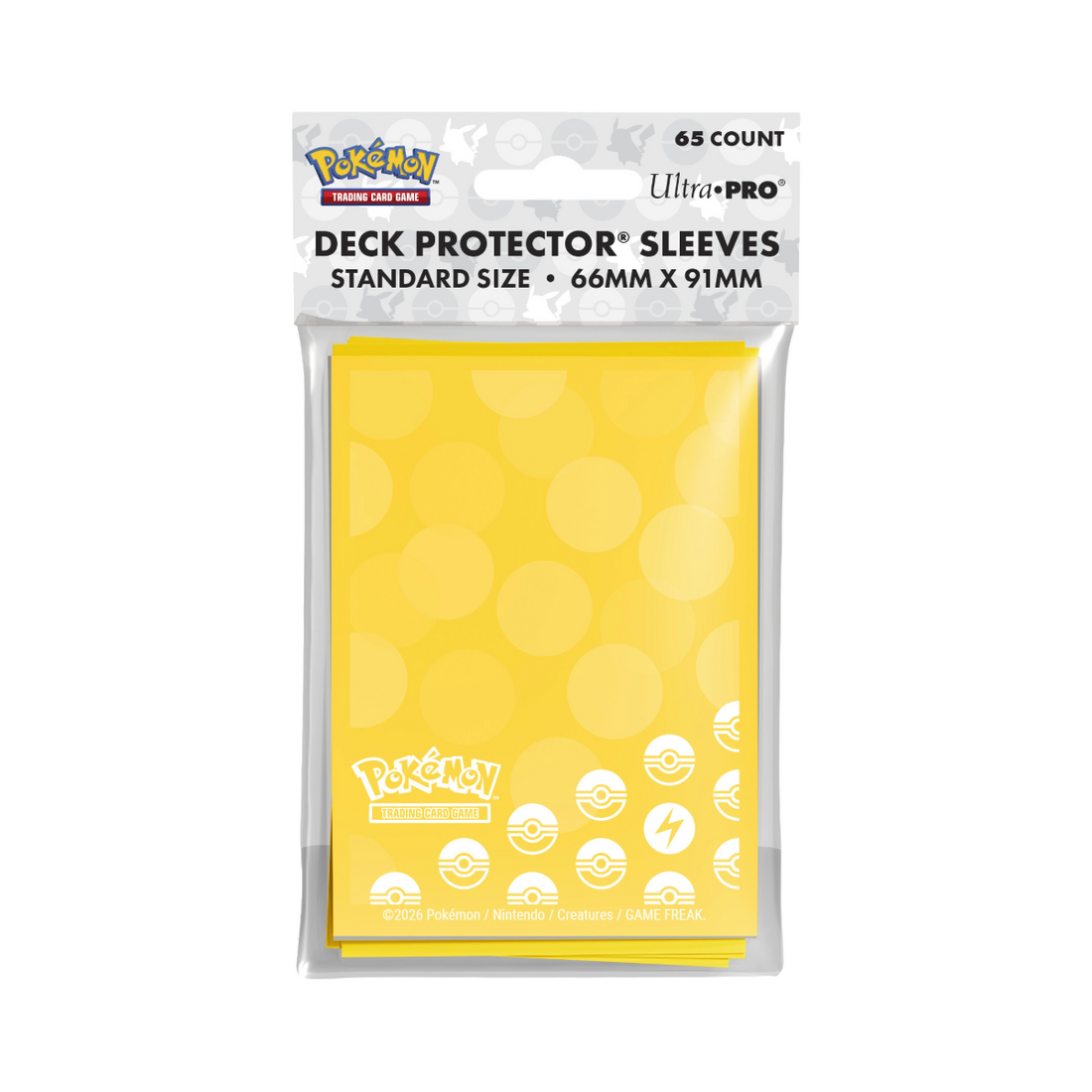 Ultra Pro Energy - Lightning Type 65ct Deck Protector Sleeves for Pokémon