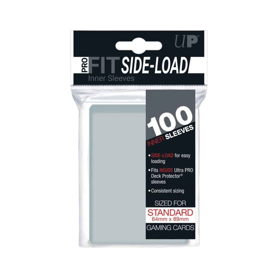 Ultra Pro PRO-Fit Standard Side Load Deck Protectors 100ct. - Clear