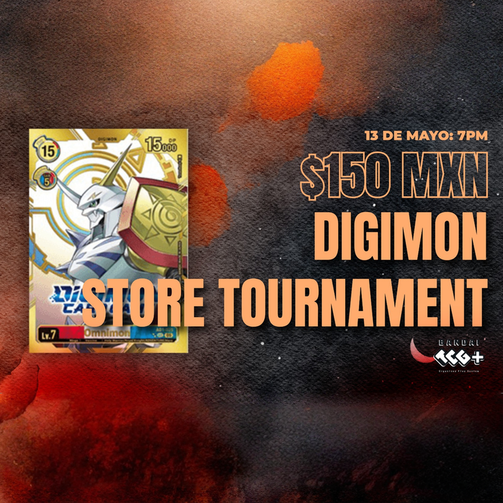 Entrada Digimon Store Tournament 13 de Mayo