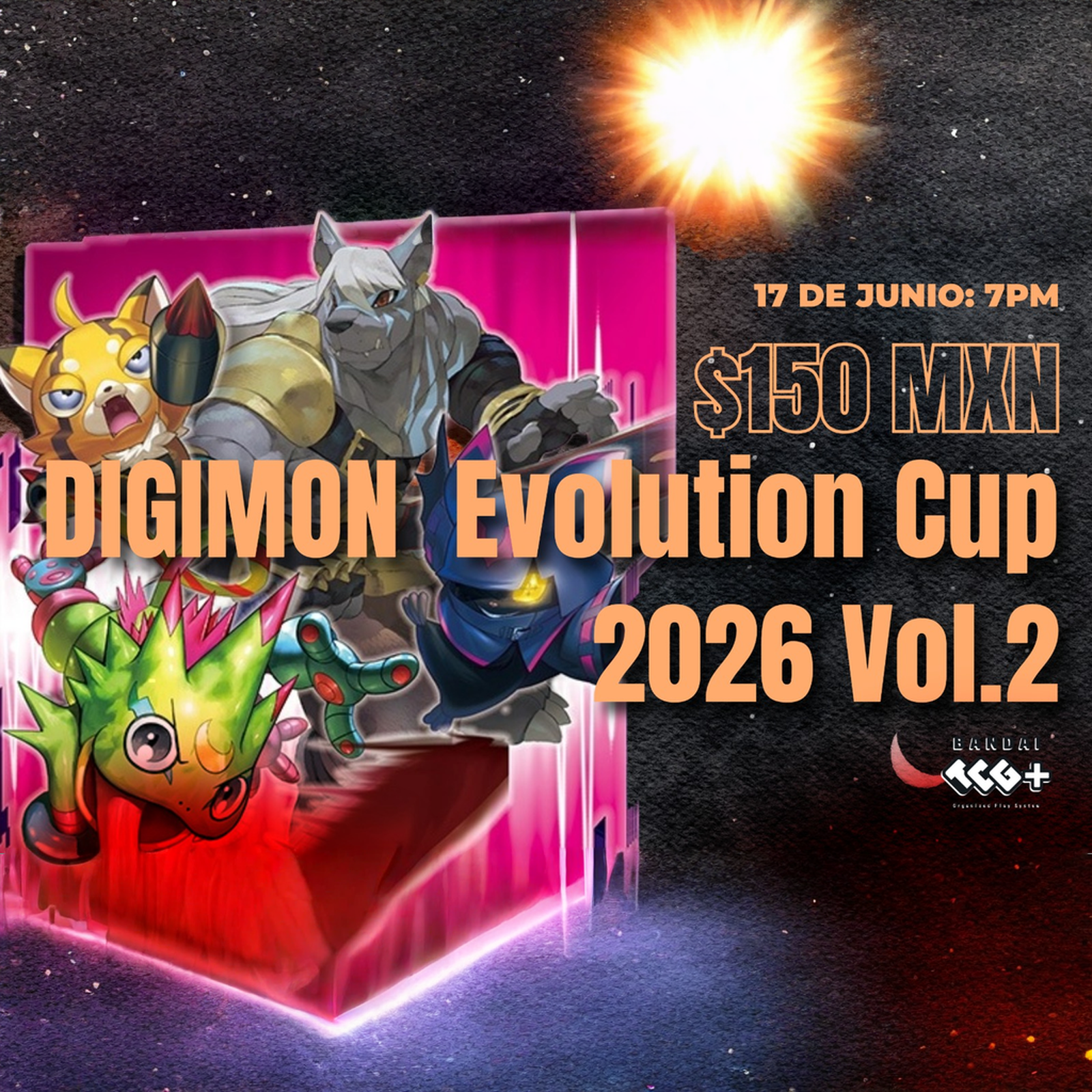 Entrada Digimon Evolution Cup 2026 VOL.2 17 de Junio – DecksyMazos