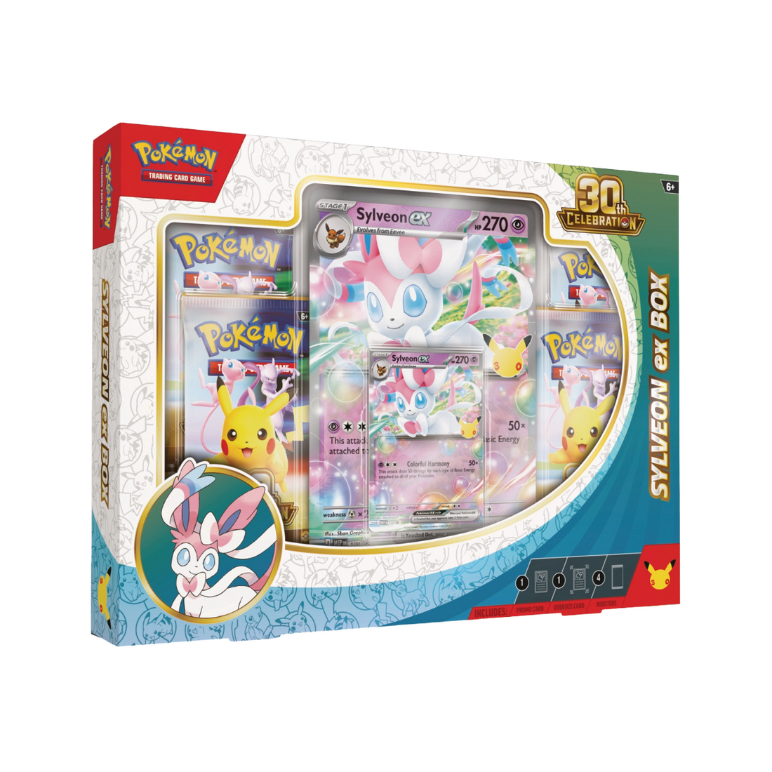 PREVENTA PAQUETE Pokémon TCG: 30th Celebration Pokémon ex Box inglés y español