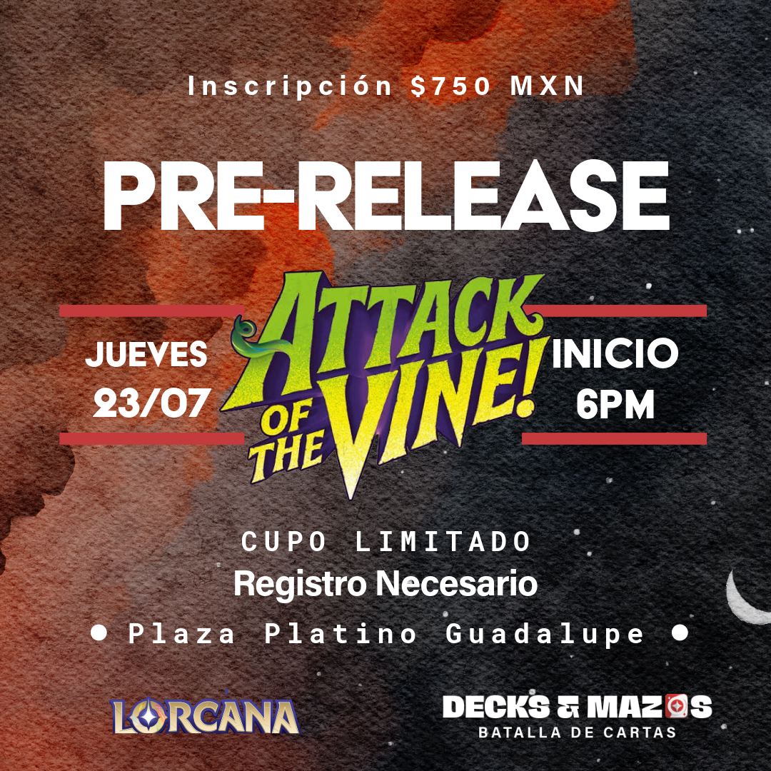 Lorcana Pre Release Attack of the Vine