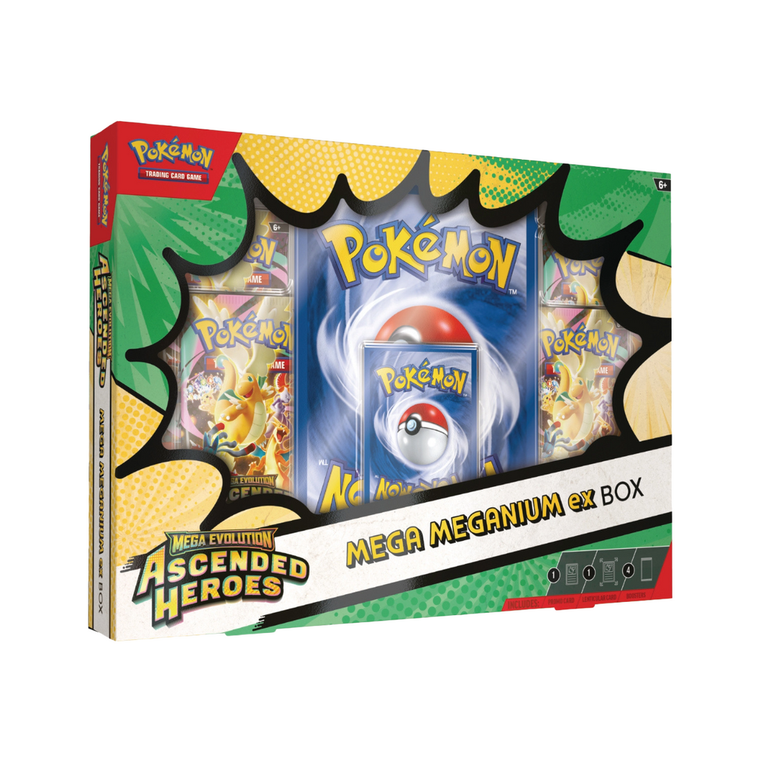 PREVENTA Pokémon Ascended Heroes Mega Meganium/Emboar/Feraligatr ex Box ING