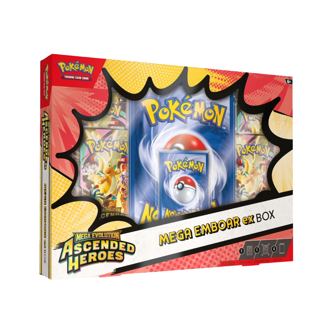 PREVENTA Pokémon Ascended Heroes Mega Meganium/Emboar/Feraligatr ex Box ING
