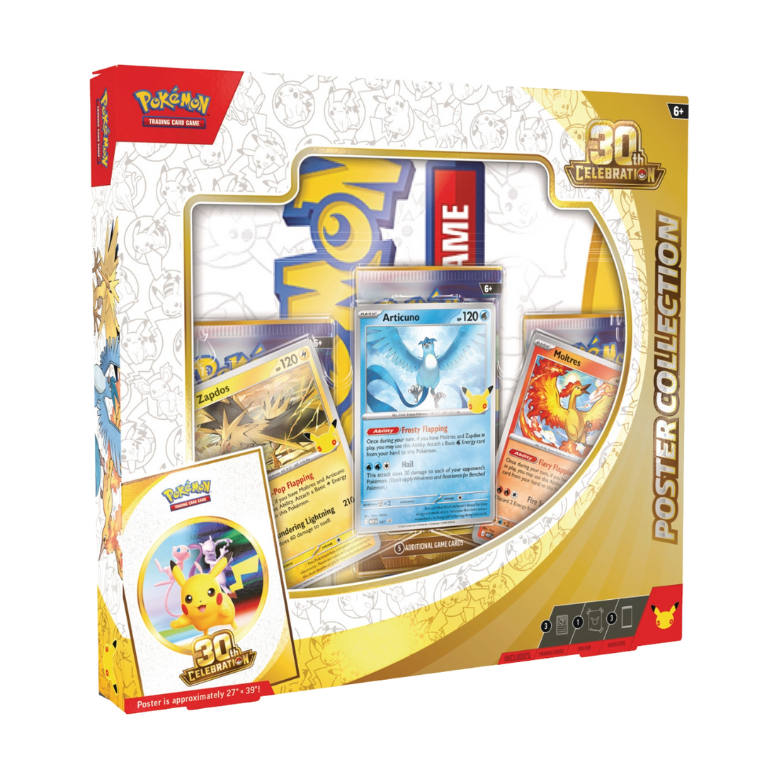 PREVENTA PAQUETE Pokémon TCG: 30th Celebration Poster Collection Inglés y Español