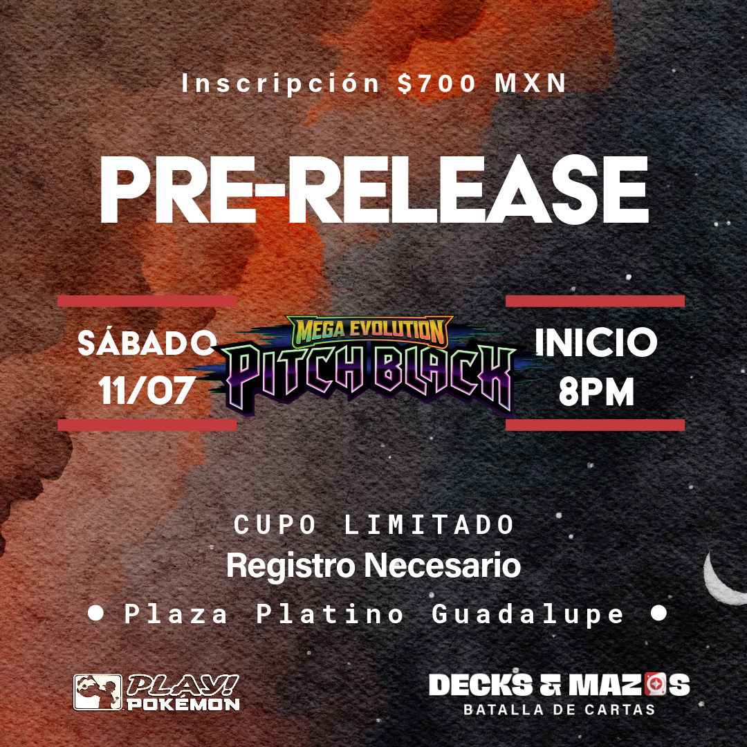 Pokémon Pre Release Pitch Black Fecha 2