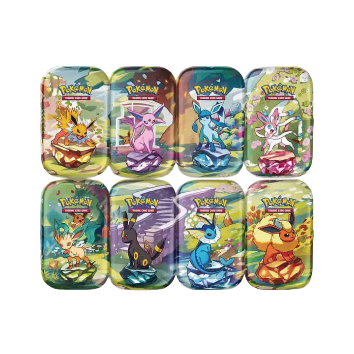 Pokémon S&V Prismatic Evolutions Mini Tin aleatoria ESP