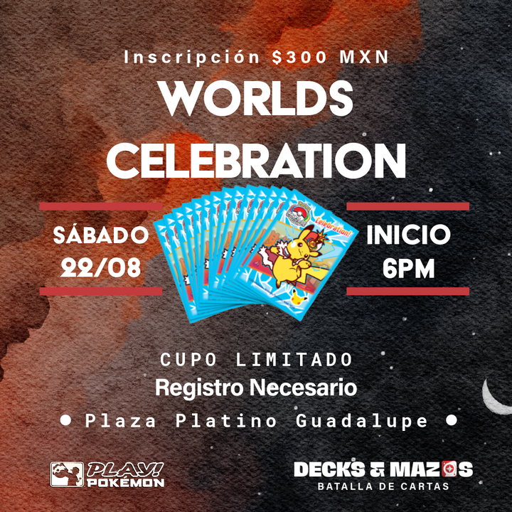 Pokémon Worlds Celebration 22 de Agosto 2026